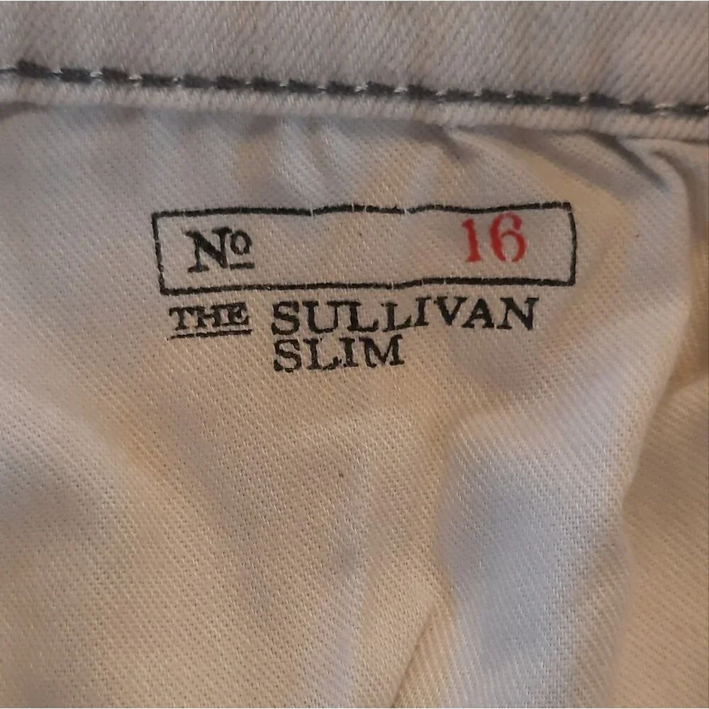 Polo Ralph Lauren Jeans 16 Cream Denim Sullivan Slim Preppy Classic Casual